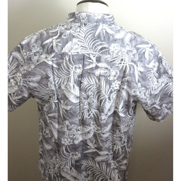 Tommy Bahama Men's SS Aqua Lush Tropical Floral Button Up Shirt Meteor Grey NWT - Picture 3 of 6